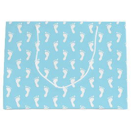 PASTEL BLAU ROWS OF BABY FEED GROßE GESCHENKTÜTE