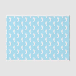 PASTEL BLAUE BABY FEET SEIDENPAPIER