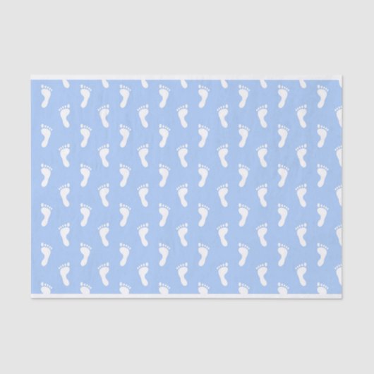 PASTEL BLAUE BABY FEET SEIDENPAPIER (Vorderseite)
