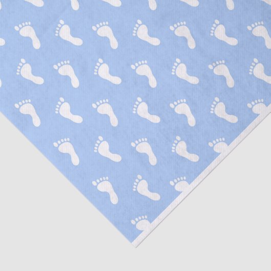 PASTEL BLAUE BABY FEET SEIDENPAPIER (Ausschnitt)