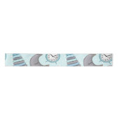 PASTEL BLAUE & GRAY BABY ITEMS SATINBAND (Vorderseite)