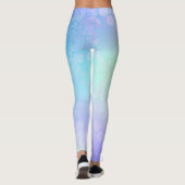 Pastel Blauer Regenbogen Leggings (Rückseite)