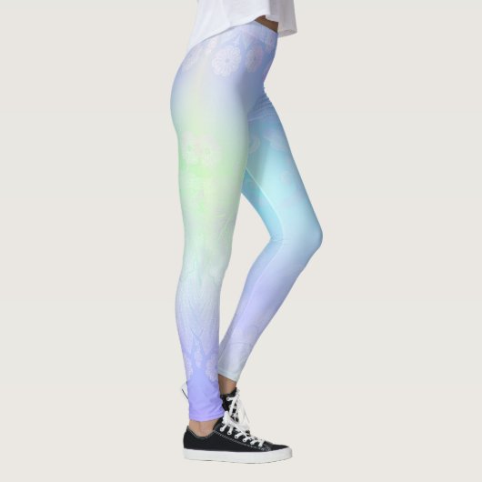 Pastel Blauer Regenbogen Leggings (Rechts)