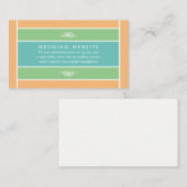 Pastel Block - Tropische Farben - Website für Hoch Begleitkarte (Vorne/Hinten)