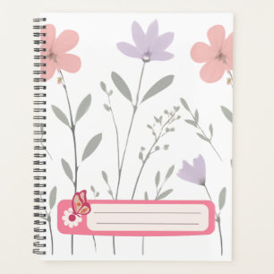 Pastel Bloom Blumen Notizbuch Journal Teenager Mäd Planer