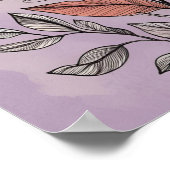 Pastel Bloom Botanische Print 11 Poster (Ecke)