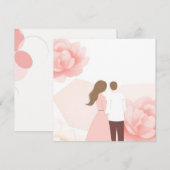 Pastel Bloom Einladung (Vorne/Hinten)