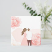 Pastel Bloom Einladung (Stehend Vorderseite)