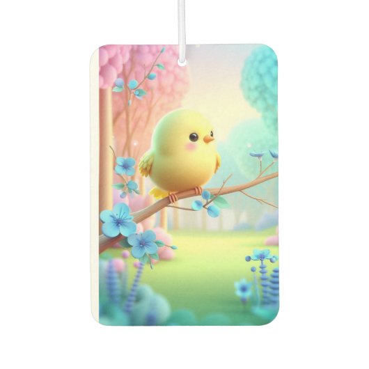 “Pastel Bloom – Elegant Floral Phone Case Design” Autolufterfrischer (Vorderseite)