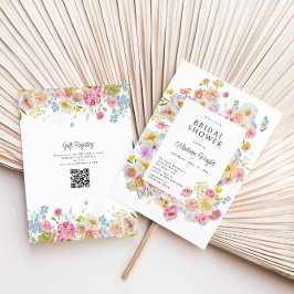 Pastel Bloom Floral Brautparty Einladung