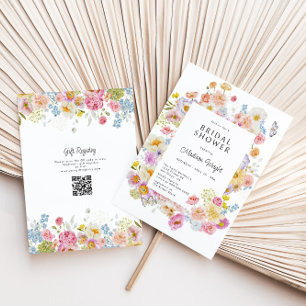 Pastel Bloom Floral Brautparty Einladung