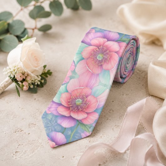 Pastel Bloom Krawatte