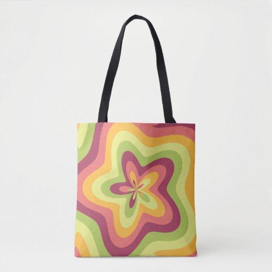 Pastel Bloom Swirl Tasche (Vorderseite)