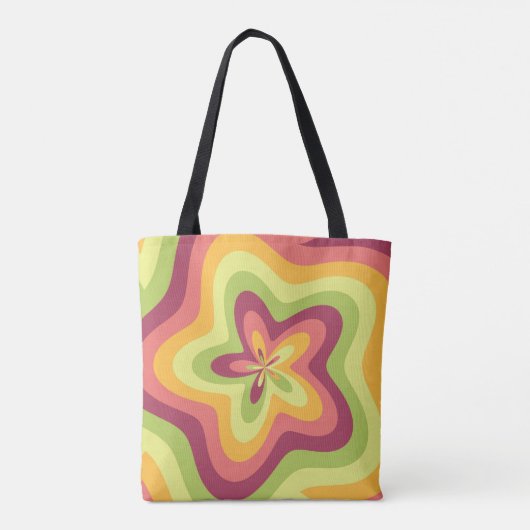 Pastel Bloom Swirl Tasche (Rückseite)