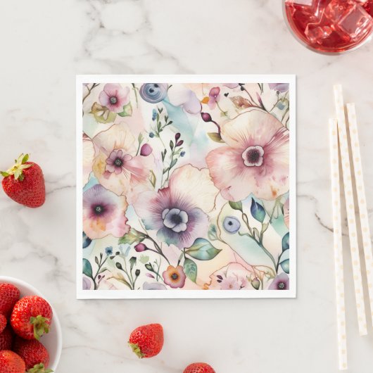 Pastel Bloom Symphony Serviette (Beispiel)