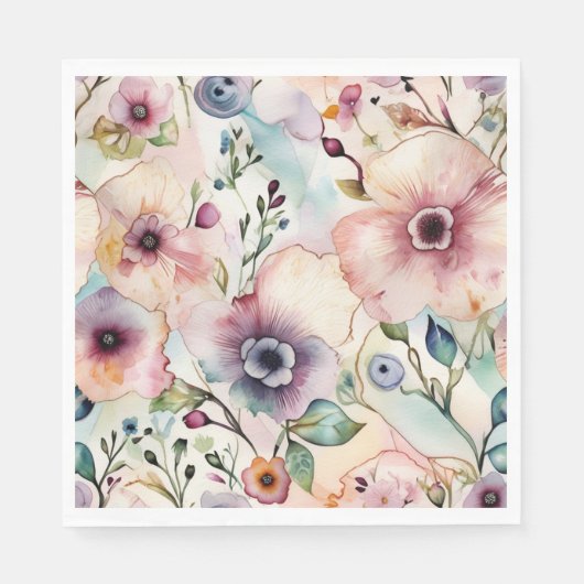 Pastel Bloom Symphony Serviette (Vorderseite)