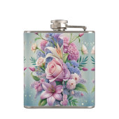 Pastel Bloom Thermal Tumbler Flachmann (Rückseite)