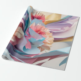 Pastel Bloom Whirl Geschenkpapier