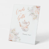 Pastel Blooms Bridal Party Karten und Geschenke Sockelschild (Vorderseite)