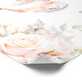 Pastel Blooms Bridal Tea Party Mimosa Bar Poster (Ecke)