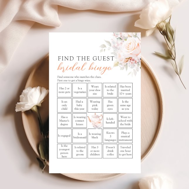 Pastel Blooms finden das Bridal Bingo Game (Von Creator hochgeladen)
