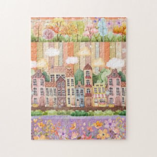 Pastel Blooms Nachbarschaft Puzzle