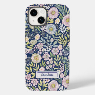 Pastel Blooms Name Case-Mate iPhone 14 Hülle