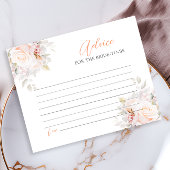 Pastel Blooms Tee Party Brautparty Advice Card