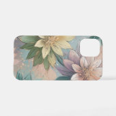 Pastel Blossom Burst: Muster für Blumenexplosionen iPhone Hülle (Rückseite (Horizontal))