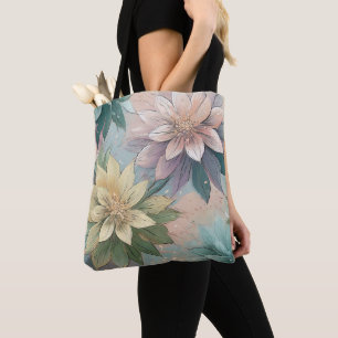 Pastel Blossom Burst: Muster für Blumenexplosionen Tasche