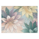Pastel Blossom Burst: Muster für Blumenexplosionen Tischdecke (Vorderseite (Horizontal))
