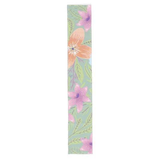 Pastel Blossom Table Runner Großer Tischläufer (Vorderseite)