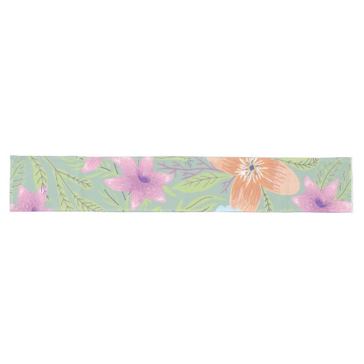 Pastel Blossom Table Runner Großer Tischläufer (Horizontal)