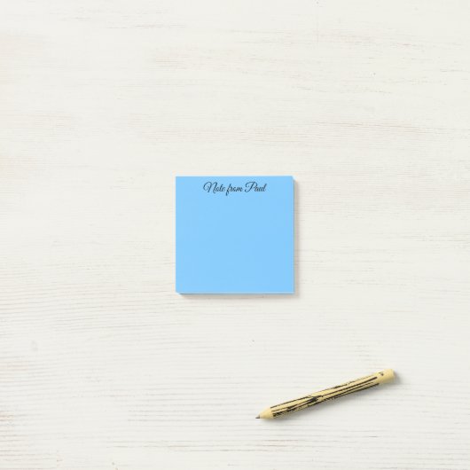 Pastel Blue Abend Sky Post-it Klebezettel (Auf Schreibtisch)