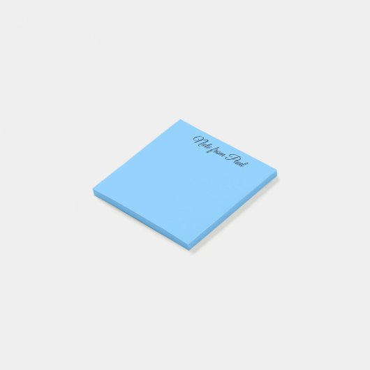 Pastel Blue Abend Sky Post-it Klebezettel (angewinkelt)