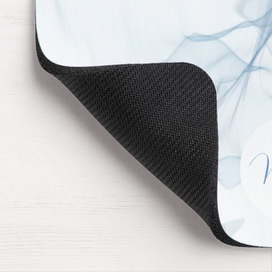 Pastel Blue Abstrakt Personalisiert Mousepad (Ecke)