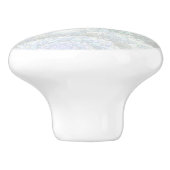 Pastel Blue - Abstrakter Marmoreffekt grün Keramikknauf (Seitenansicht)