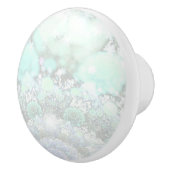 Pastel Blue - Abstrakter Marmoreffekt grün Keramikknauf (Rechts)