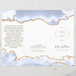 pastel blue agate brochure