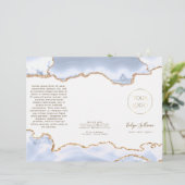 pastel blue agate brochure (Stehend Vorderseite)