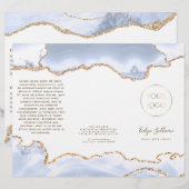 pastel blue agate brochure (Vorne/Hinten)