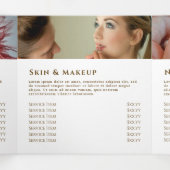 pastel blue Agate Trifold Brochure Dreifach Gefaltete Karte (Innenseite Mitte)