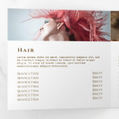 pastel blue Agate Trifold Brochure Dreifach Gefaltete Karte (Innen Erste Seite)