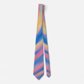 Pastel Blue and Pink Artsy Tie Krawatte (Vorderseite)