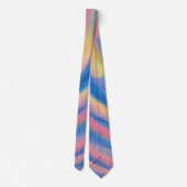 Pastel Blue and Pink Artsy Tie Krawatte (Rückseite)