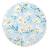 Pastel Blue Beauty Keramikknauf (Vorderseite)