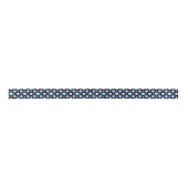 Pastel Blue & Black Polka Dots Niedlich Satinband (Vorderseite)