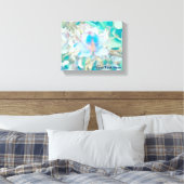 Pastel Blue Blossom Leinwanddruck (Insitu (Schlafzimmer))