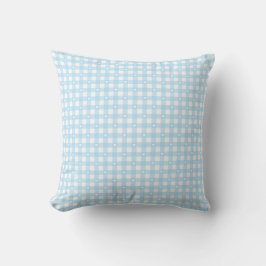 Pastel Blue Checks Kissen