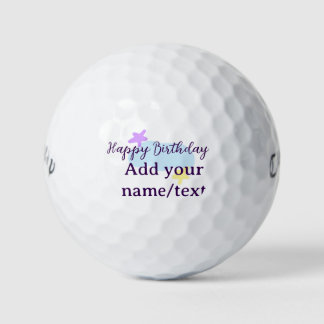 Pastel blue clouds stars purple happy birthday nam golfball